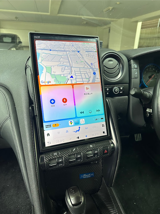 GTR R35用のCarPlay対応のAndroidナビ