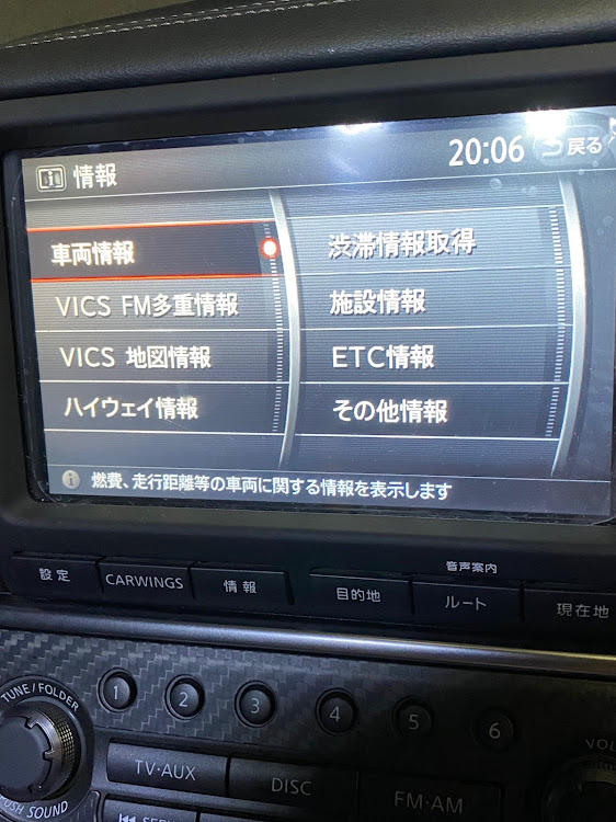 GTR R35のマルチファンクションナビ